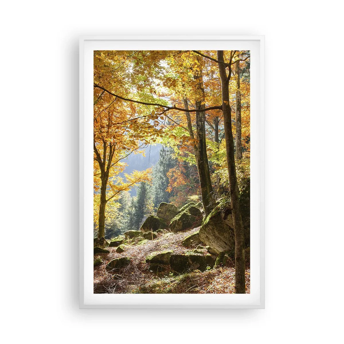 Poster in cornice bianca - Il tempo del riposo - 61x91 cm