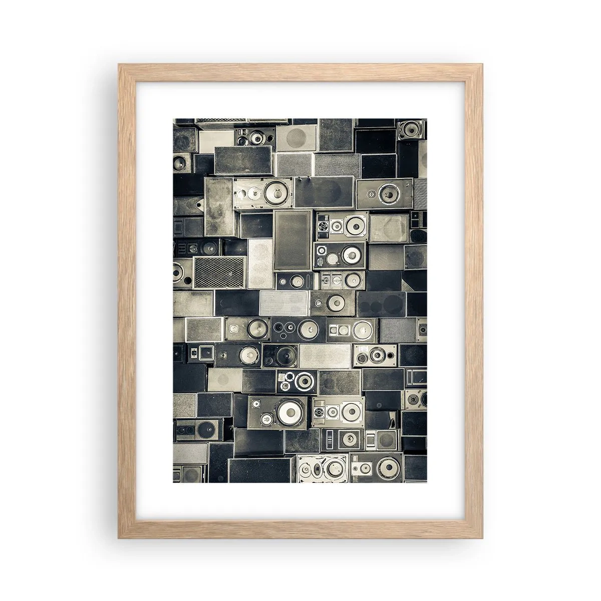Poster in cornice rovere chiaro - Armonia di suoni - 30x40 cm