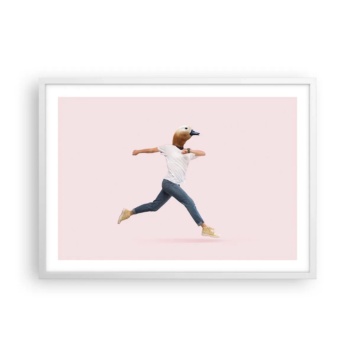 Poster in cornice bianca - Un pizzico di assurdo - 70x50 cm