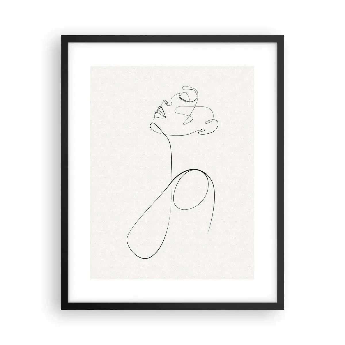 Poster in cornice nera - Avvolta nei sogni - 40x50 cm