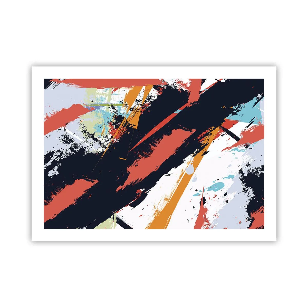 Poster - Composizione dinamica - 70x50 cm