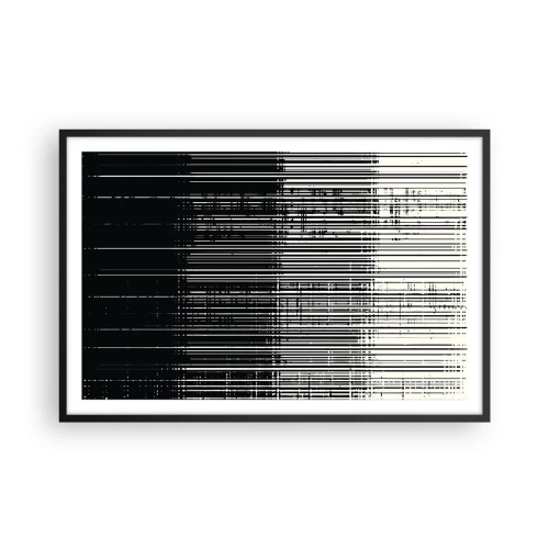 Poster in cornice nera - Onde e vibrazioni - 91x61 cm