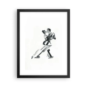 Poster in cornice nera - In un unico ritmo - 30x40 cm