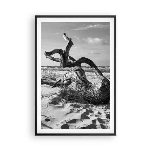 Poster in cornice nera - Scolpito dal mare - 61x91 cm
