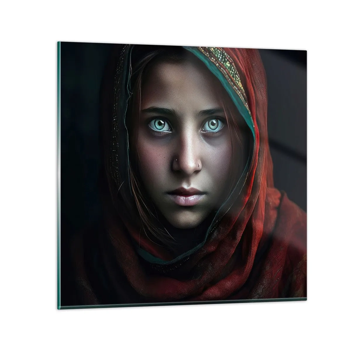Quadro su vetro - Principessa d'oriente - 40x40 cm