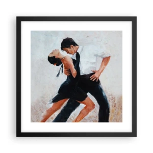 Poster in cornice nera - Il tango dei miei sogni - 40x40 cm
