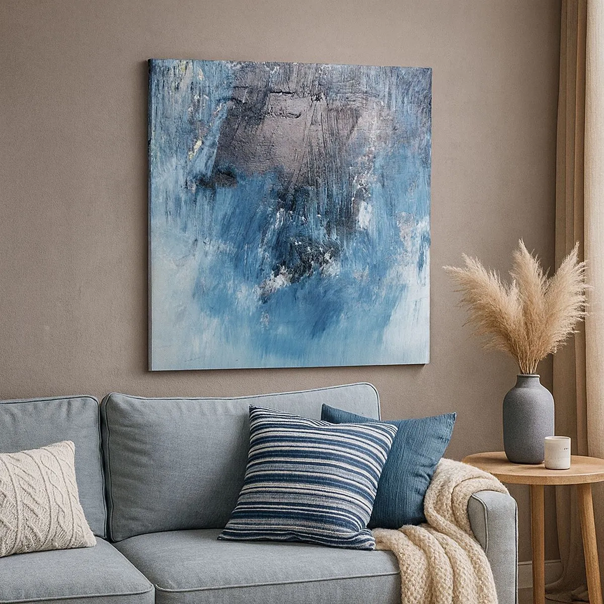 Quadro su tela - Stampe su Tela - Rapsodia blu - 30x30 cm