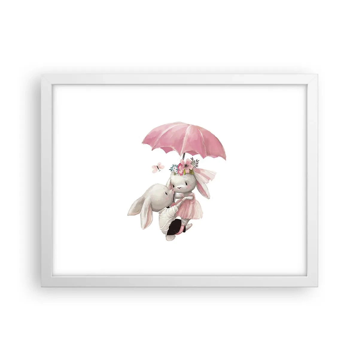 Poster in cornice bianca - Questo è proprio amore - 40x30 cm