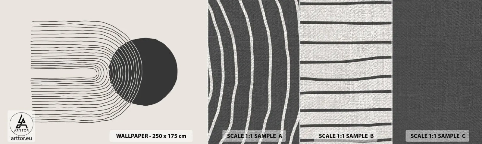 Campione di Fotomurale Premium Canvas - Tremore e fiducia - Astrazione, Pezzo, Minimalismo - 100x30 cm