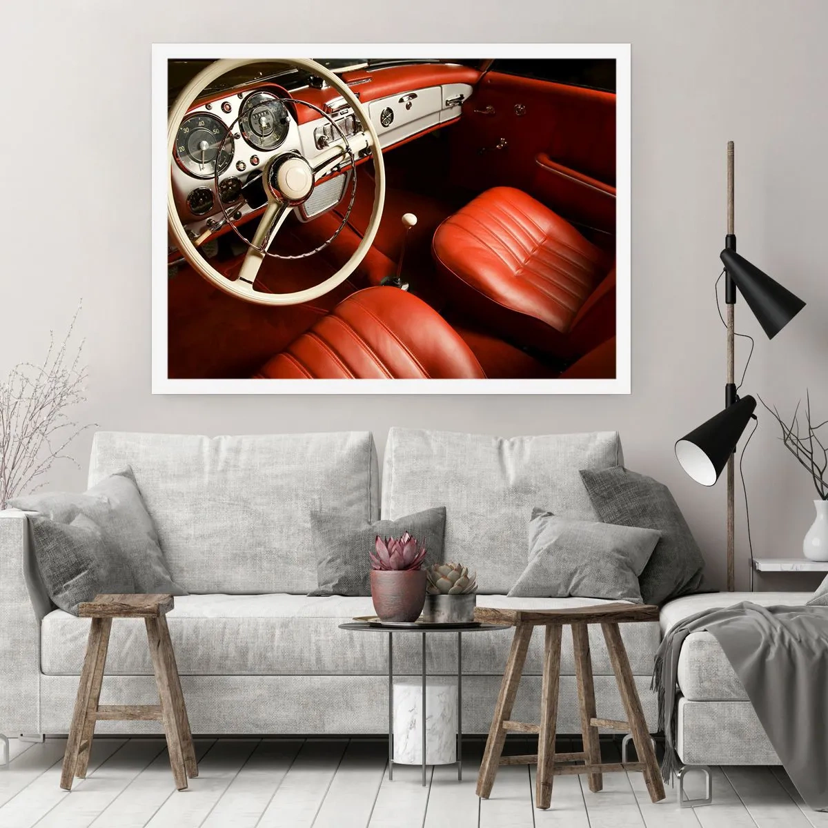 Poster - Lusso in stile vintage - 50x40 cm