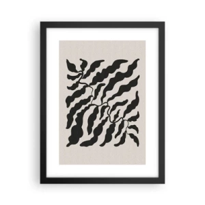 Poster in cornice nera - La natura del quadrato - 30x40 cm