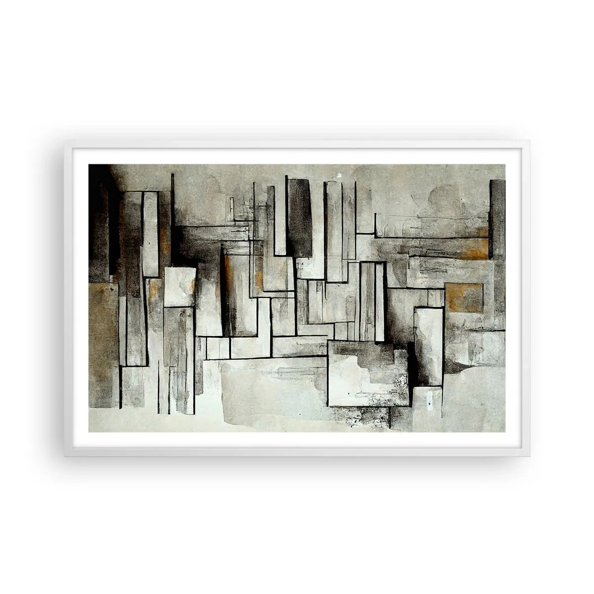 Poster in cornice bianca - La forza della semplicità - 91x61 cm