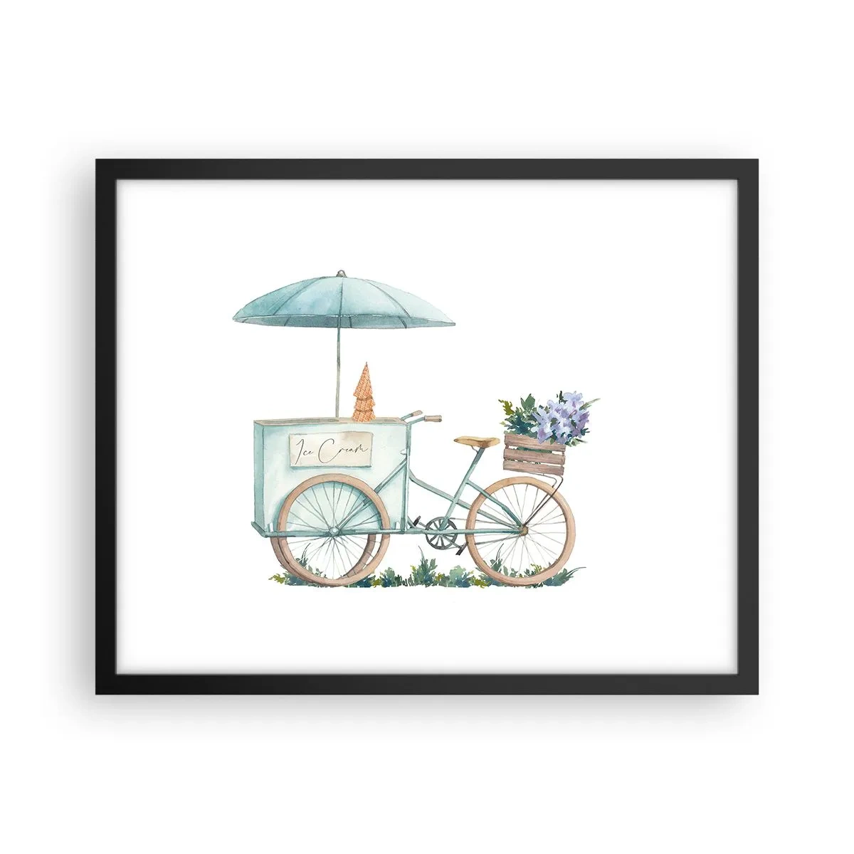 Poster in cornice nera - Dolce ricordo d'estate - 50x40 cm