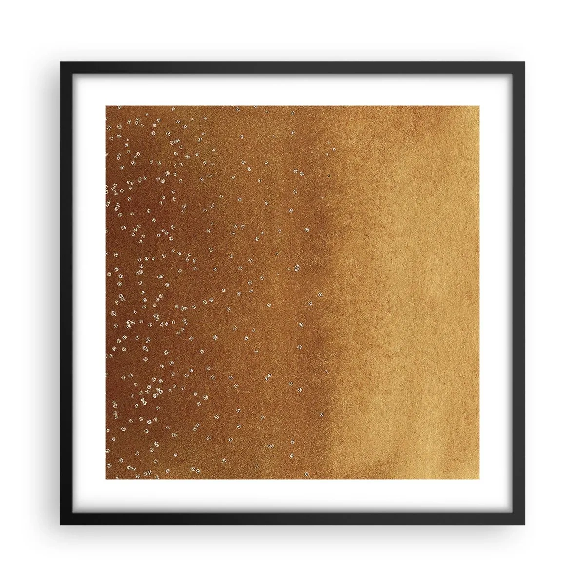 Poster in cornice nera - La nascita della luce - 50x50 cm