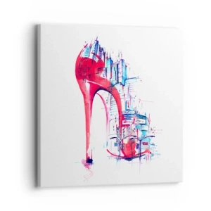 Quadro su tela - Stampe su Tela - Elegante nella grande città - 30x30 cm