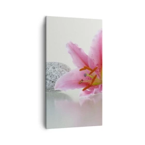 Quadro su tela - Stampe su Tela - Studio in rosa, grigio e bianco - 45x80 cm