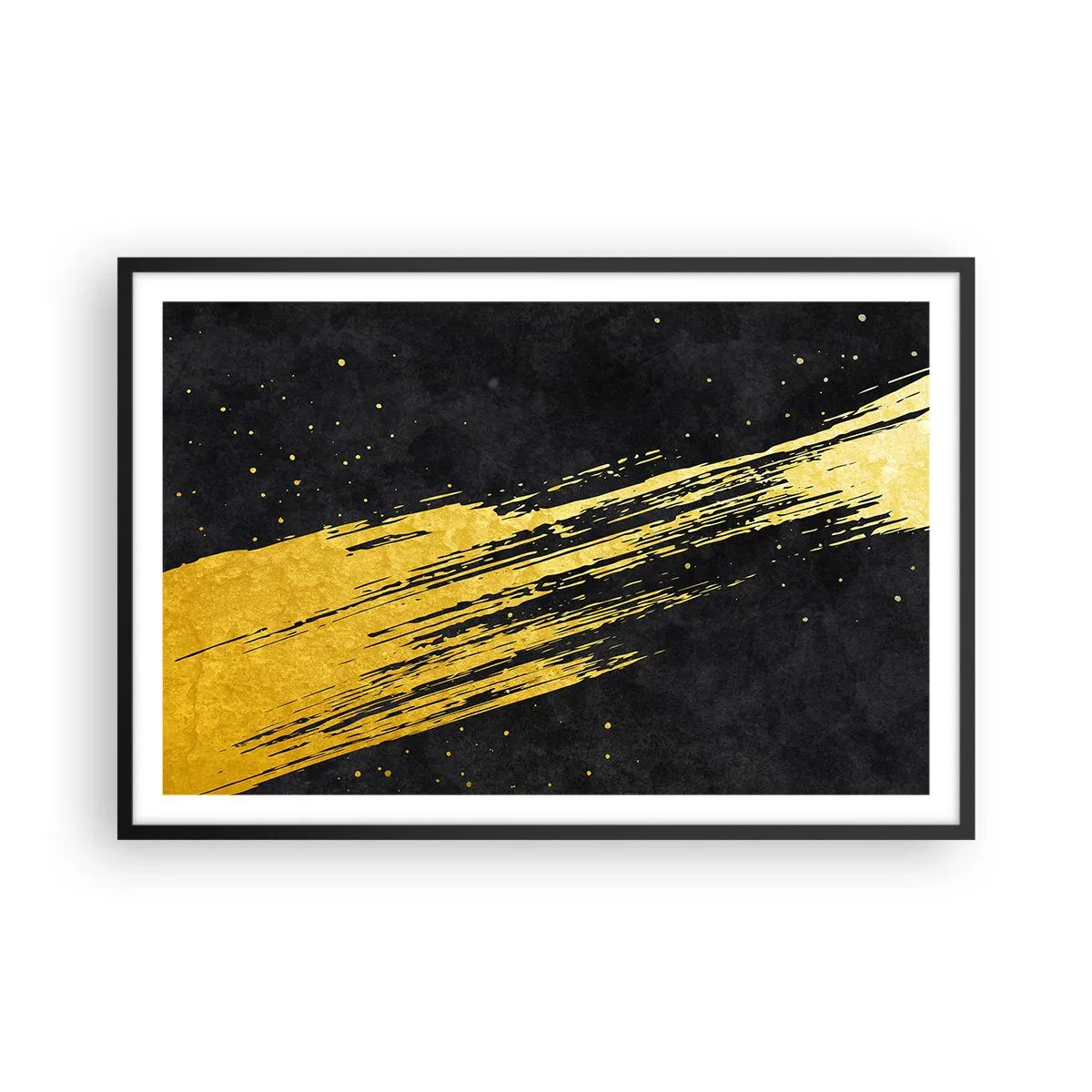 Poster in cornice nera - Salto nell'iperspazio - 91x61 cm