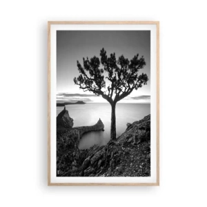 Poster in cornice rovere chiaro - Pace fino all'orizzonte - 61x91 cm