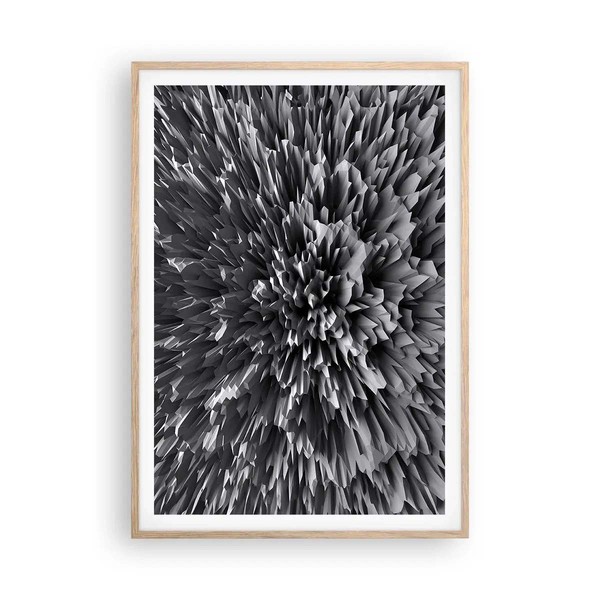 Poster in cornice rovere chiaro - Spigolosità massima - 70x100 cm