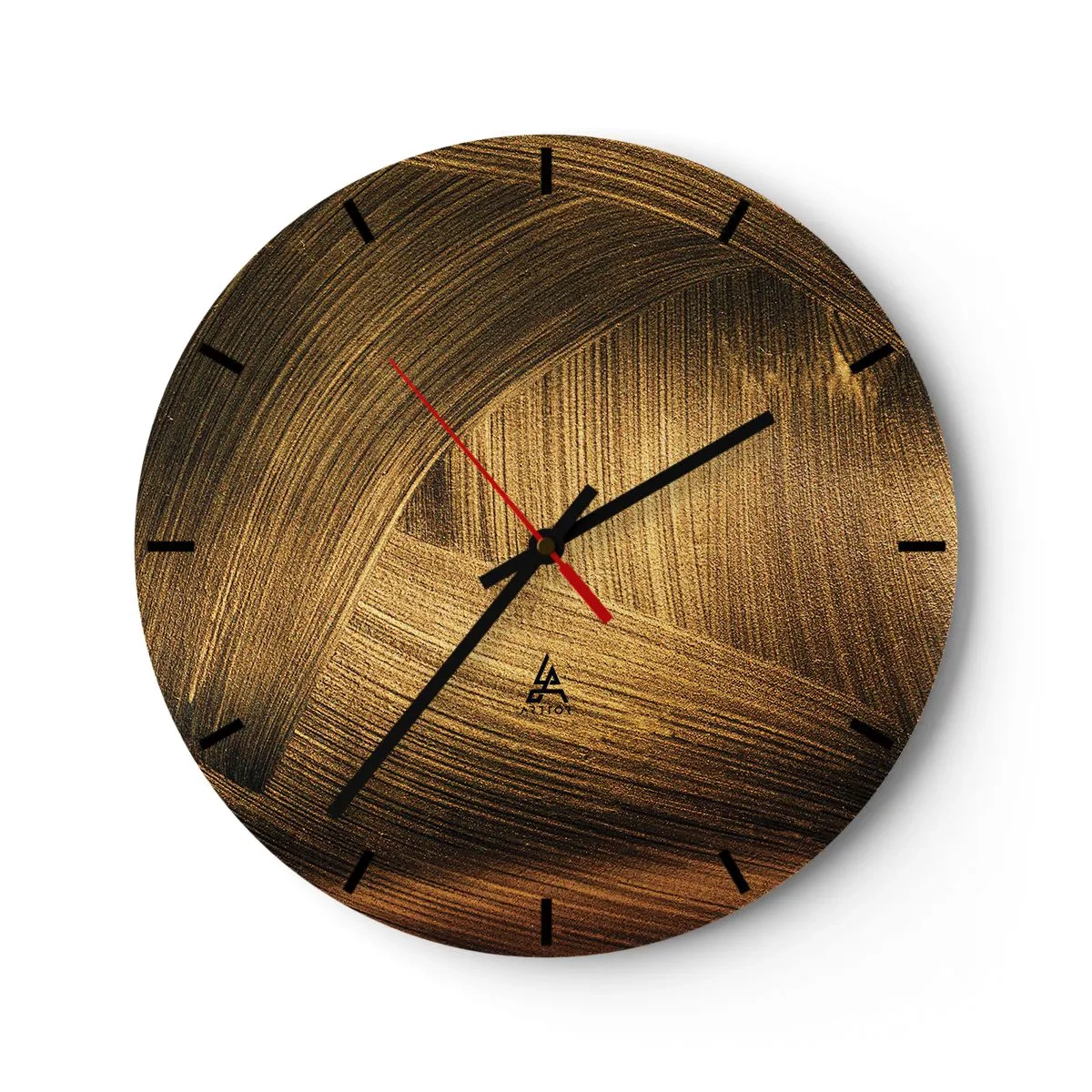Orologio da parete - Orologio in Vetro - Nel labirinto d'oro - 40x40 cm