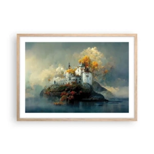 Poster in cornice rovere chiaro - Inizio di una storia romantica - 70x50 cm