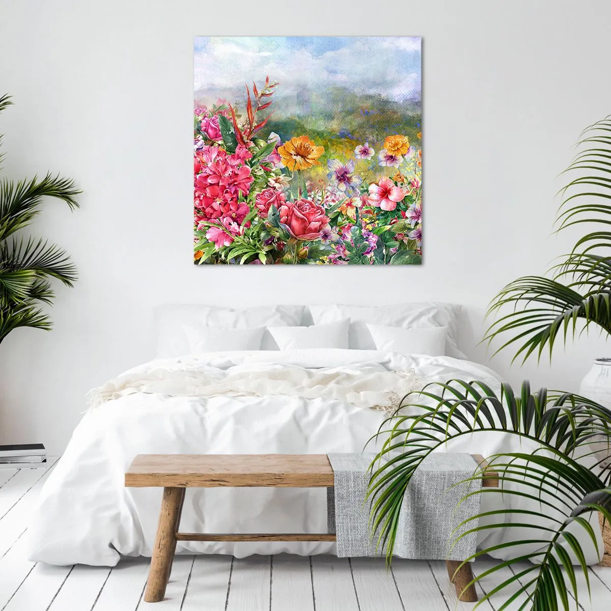 Quadro su tela - Stampe su Tela - Il giardino impazzito - 50x50 cm