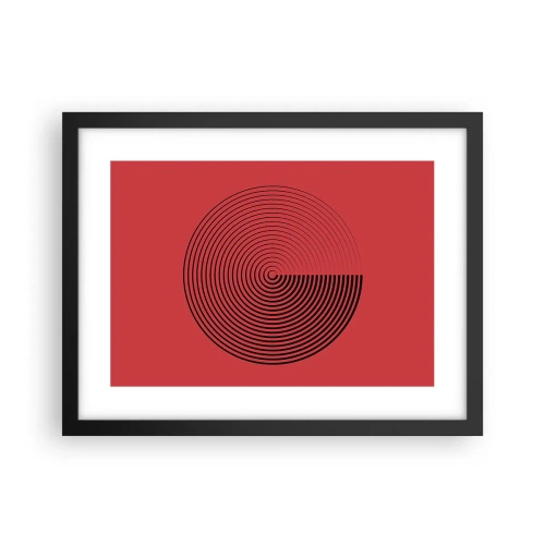 Poster in cornice nera - Movimento circolare - 40x30 cm