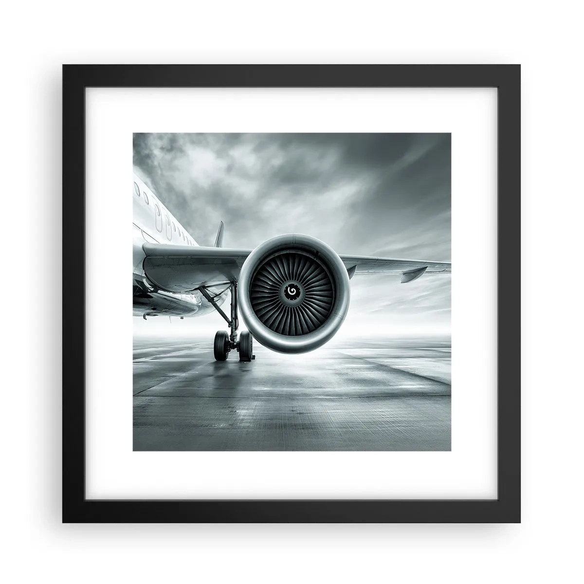 Poster in cornice nera - C'è la forza! - 30x30 cm