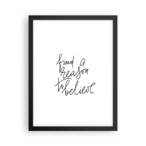 Poster in cornice nera - è possibile - 30x40 cm