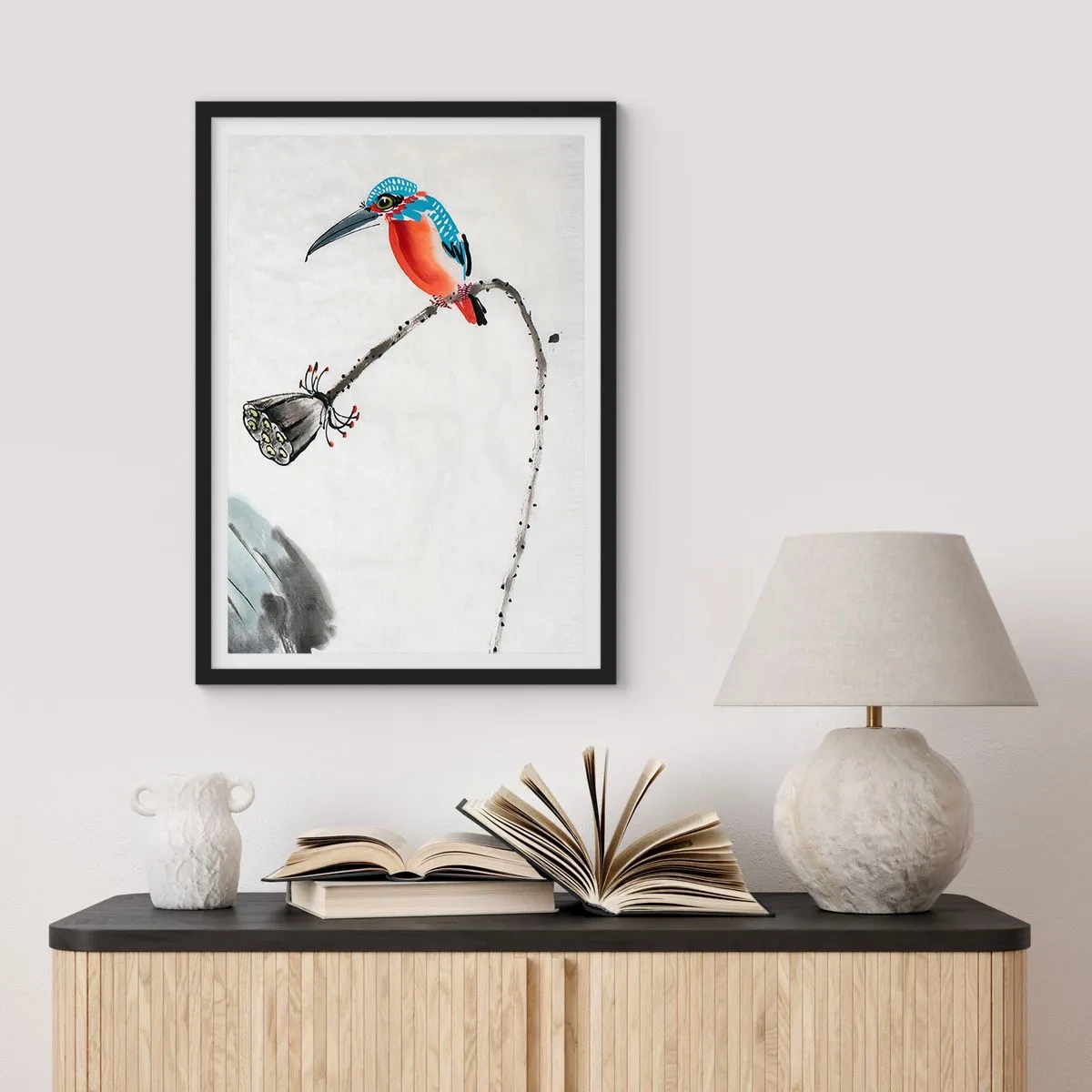Poster in cornice nera - La vita del prato - 40x50 cm