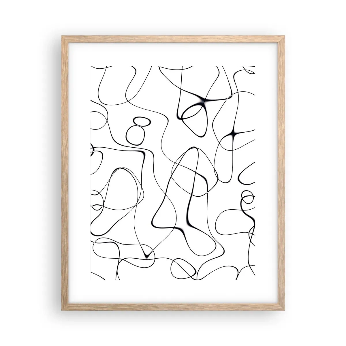 Poster in cornice rovere chiaro - Strade della vita, eventi del destino - 40x50 cm