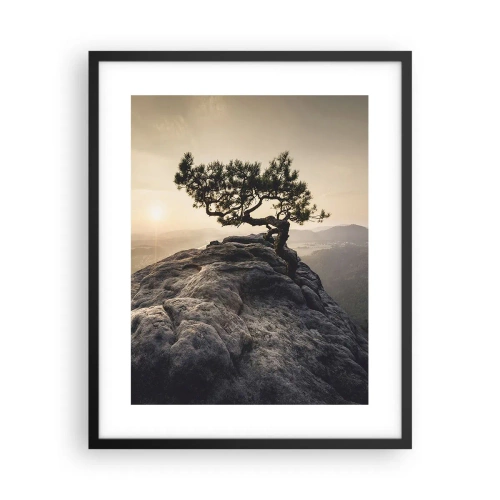 Poster in cornice nera - La vita vince sempre - 40x50 cm