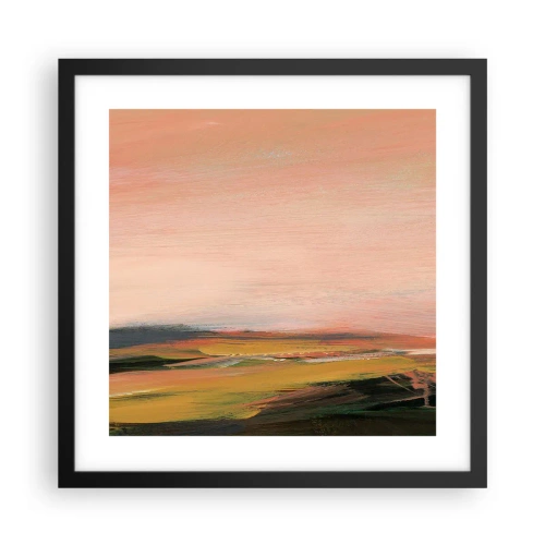 Poster in cornice nera - In tonalità di rosa - 40x40 cm