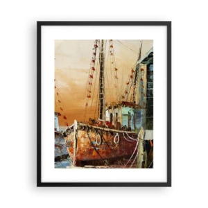 Poster in cornice nera - Ritorno tranquillo - 40x50 cm