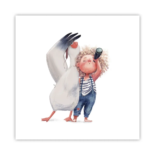 Poster - Il progetto di un grande viaggio - 50x50 cm