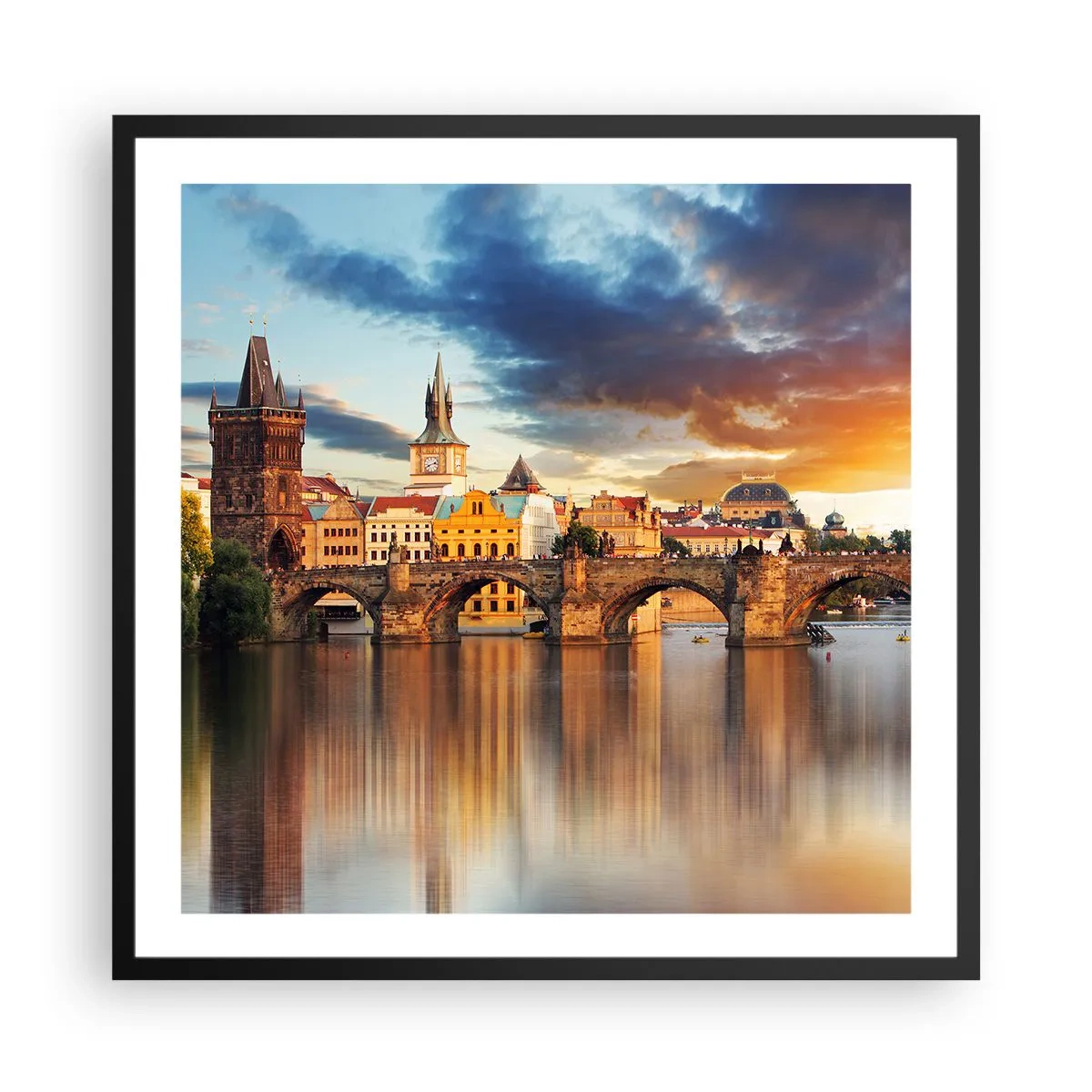 Poster in cornice nera - Bella da secoli - 60x60 cm