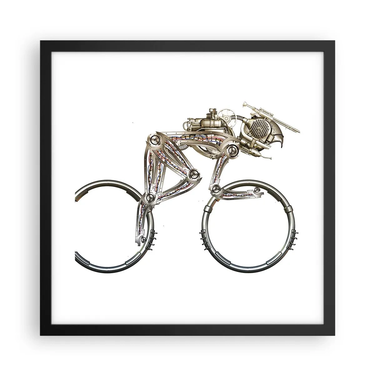 Poster in cornice nera - Macchina perfetta - 40x40 cm