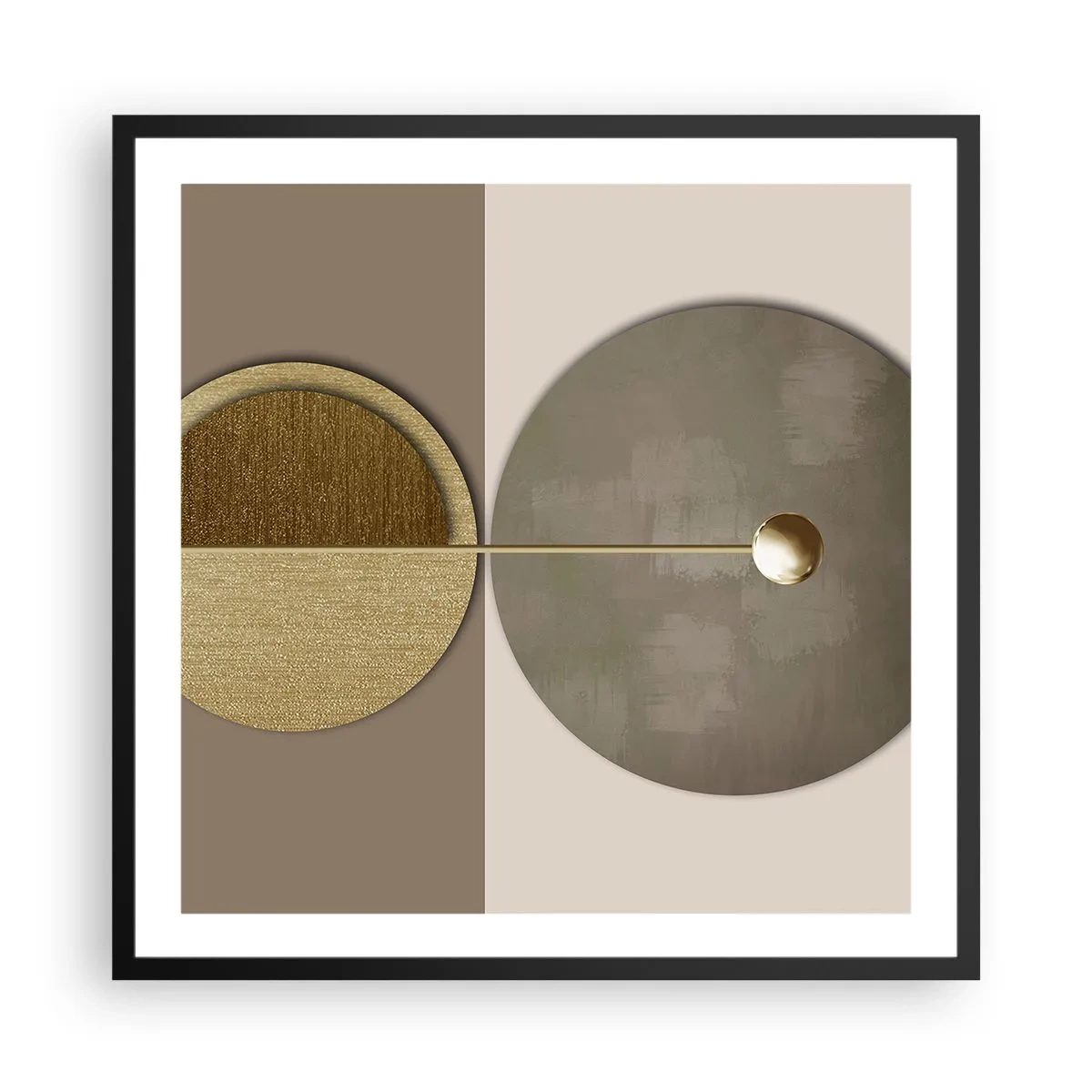 Poster in cornice nera - Equilibrio perfetto - 60x60 cm