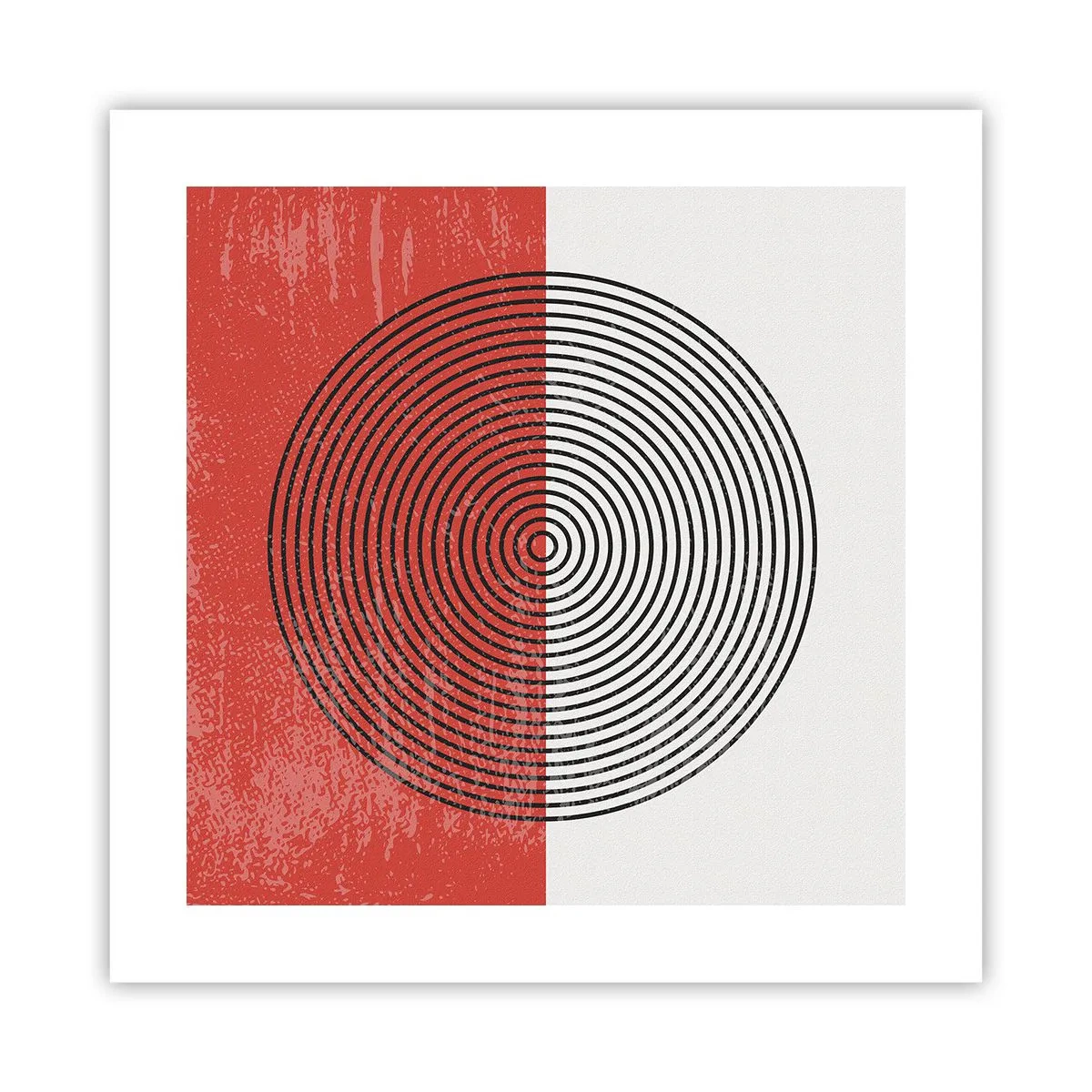 Poster - Dritto al centro - 40x40 cm