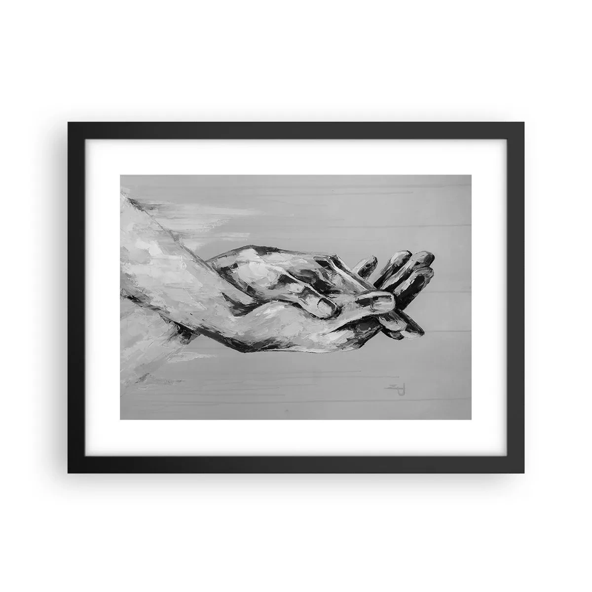 Poster in cornice nera - Inizio... - 40x30 cm