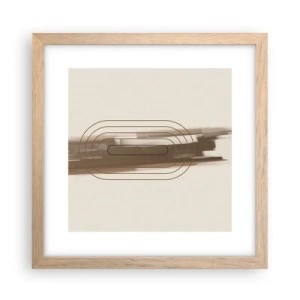 Poster in cornice rovere chiaro - Un soffio di grigio - 30x30 cm