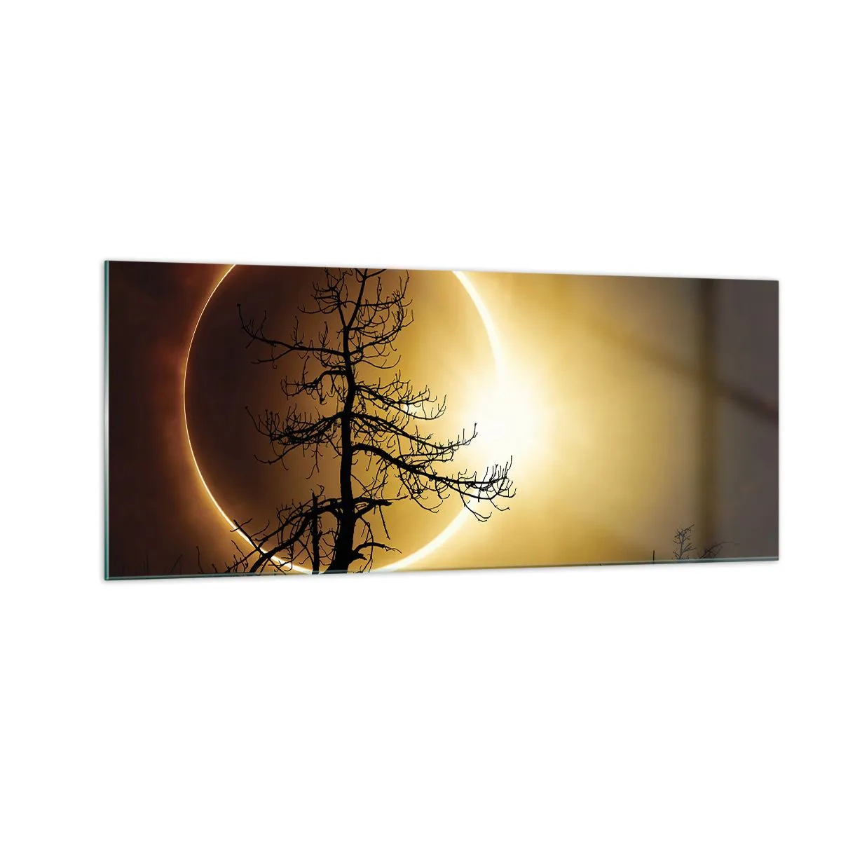 Quadro su vetro - Eclissi totale - 100x40 cm
