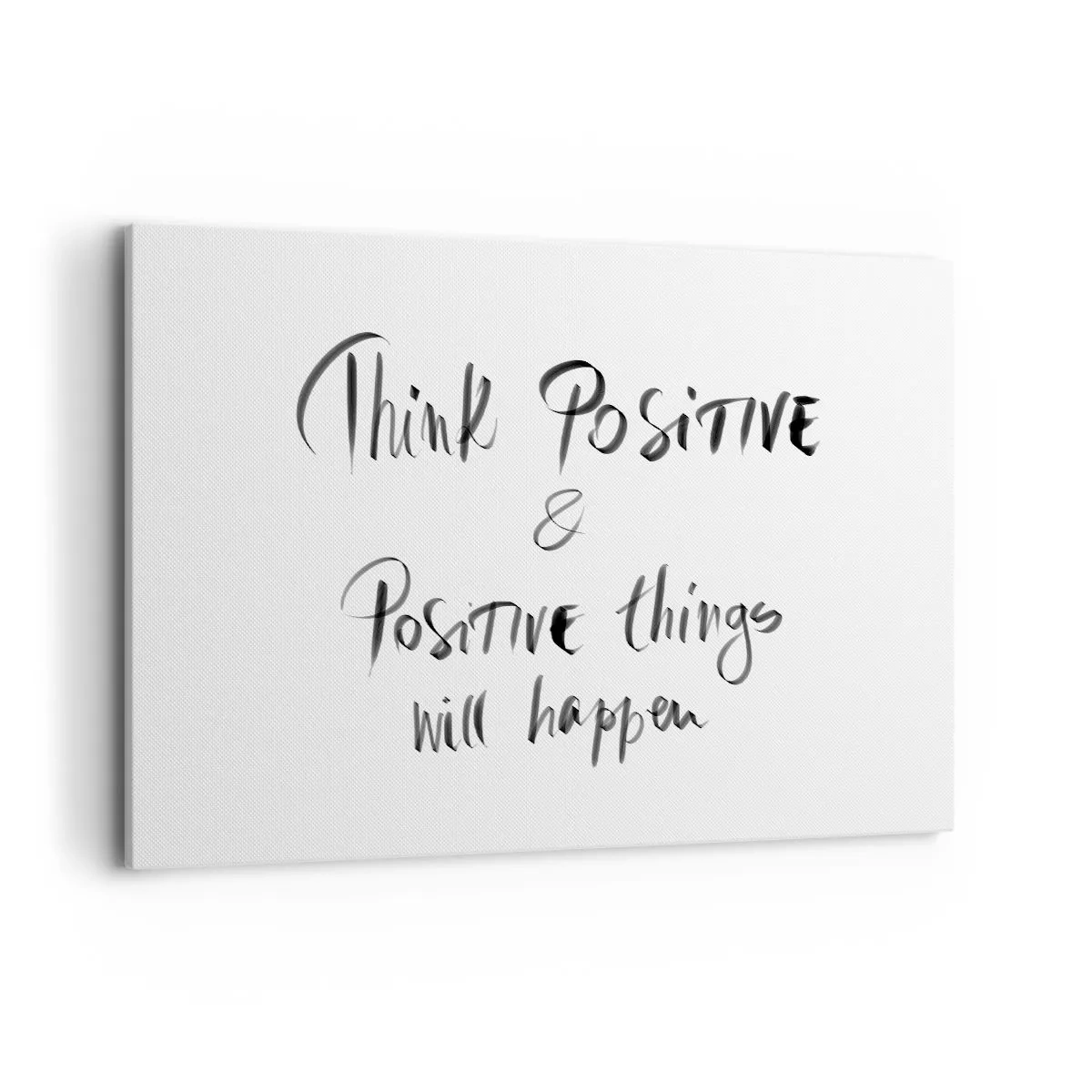 Quadro su tela - Stampe su Tela - Lettering ispiratore in nero su sfondo bianco - 120x80cm - Come vivere? - Decorazione murale moderna per soggiorno e camera da letto ARTTOR