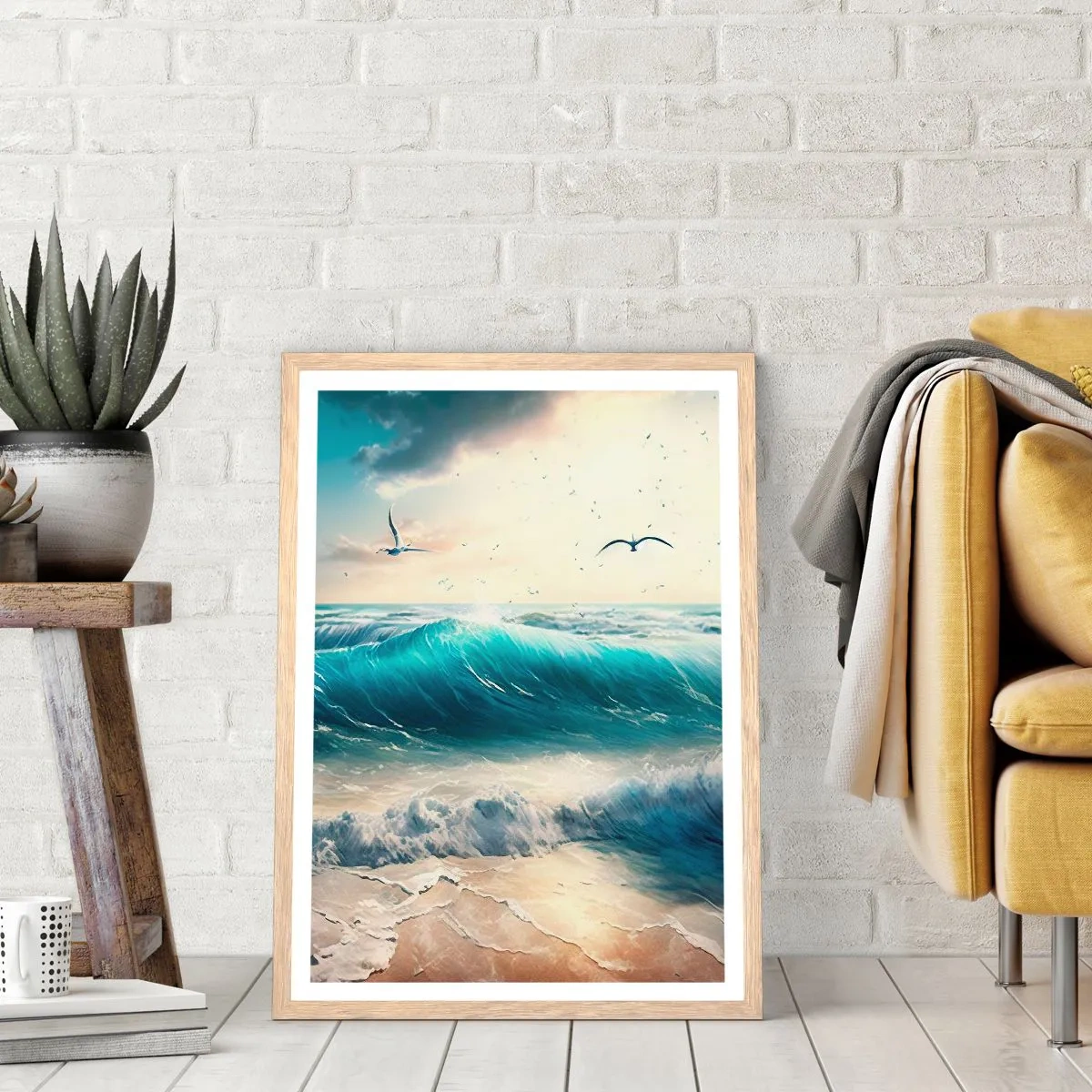 Poster in cornice rovere chiaro - Mormora solo per te - 30x40 cm