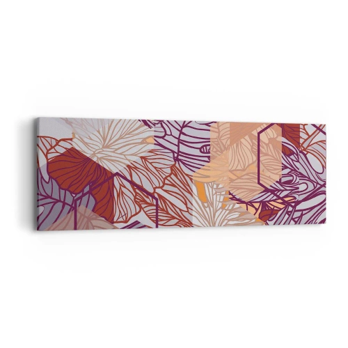 Quadro su tela - Stampe su Tela - Legame impossibile di geometria e natura - 90x30 cm