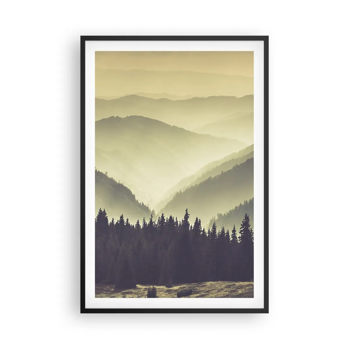 Poster in cornice nera - Dopo sette montagne… - 61x91 cm