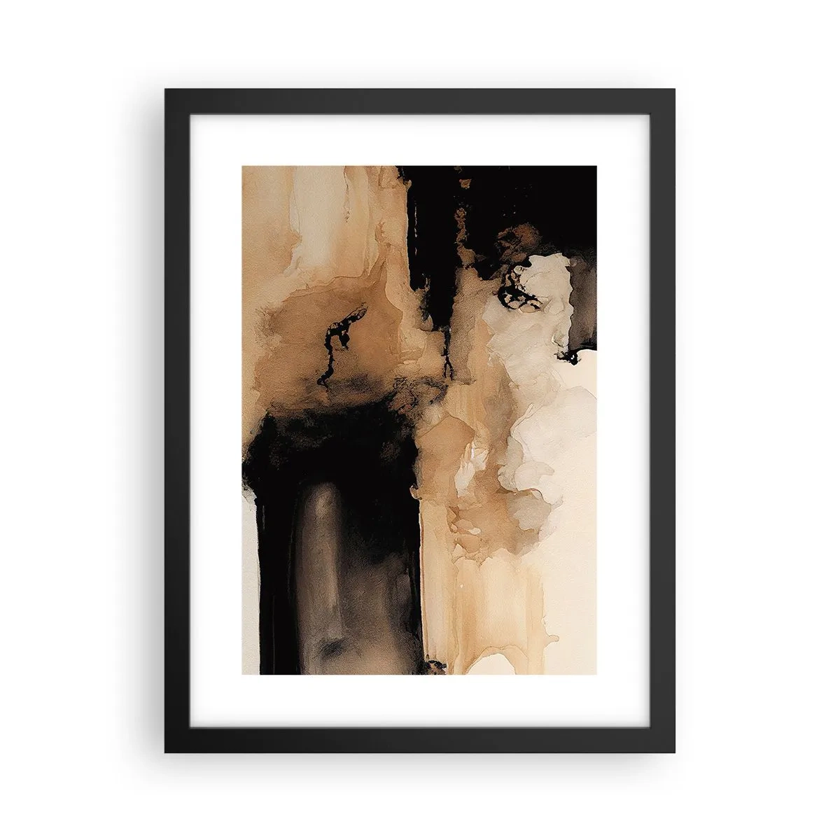 Poster in cornice nera - Astrazione intrigante - 30x40 cm