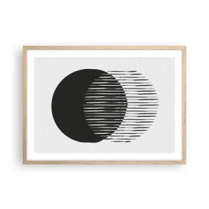 Poster in cornice rovere chiaro - Il suo alter ego - 70x50 cm