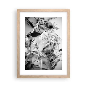 Poster in cornice rovere chiaro - Un non bouquet di fiori - 30x40 cm