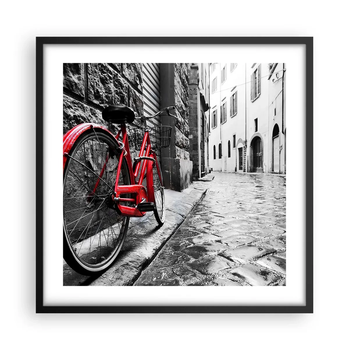 Poster in cornice nera - La vera bellezza non invecchia - 50x50 cm